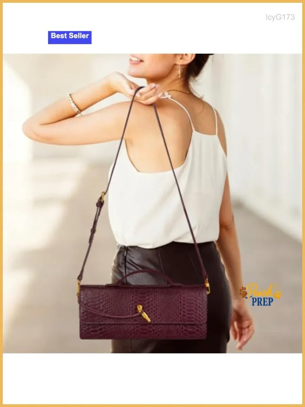 Woven Croc-Embossed Faux Leather Clutch Purse with Detachable Strap